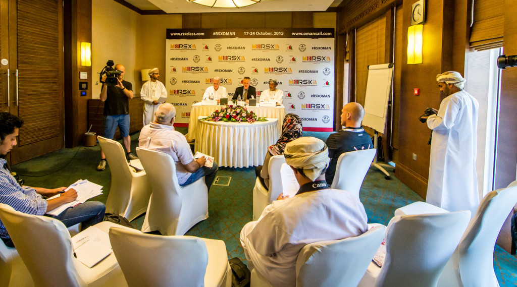 RS:X WORLD CHAMPIONSHIP 2015, October 17th-24th Al Mussanah Sports City, Sultanate of Oman.Press Conference  16.10.2015 Credit Jesus Renedo